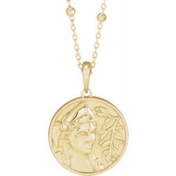 Kazi Luxury 14K Yellow Athena 18 Necklace